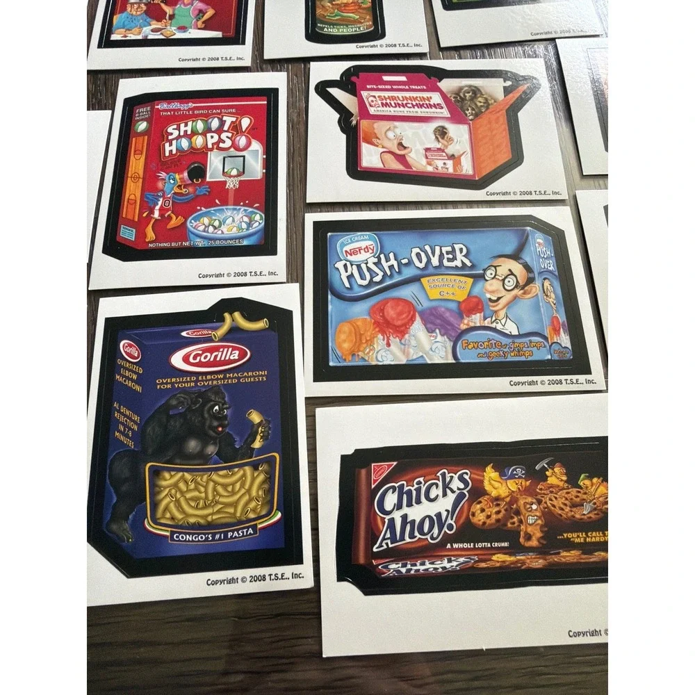 Wacky Packages supermarket‎ Parody Stickers Lot 17 2008 T.S.E. Inc Satirical